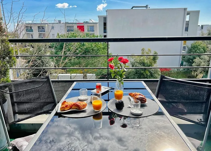 Apartment Grand Studio, Coin Nuit Separe, Terrasse Et Garage Privatif