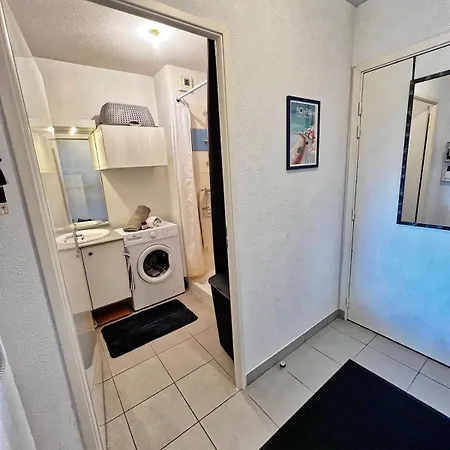 דירה Grand Studio, Coin Nuit Separe, Terrasse Et Garage Privatif רויאן