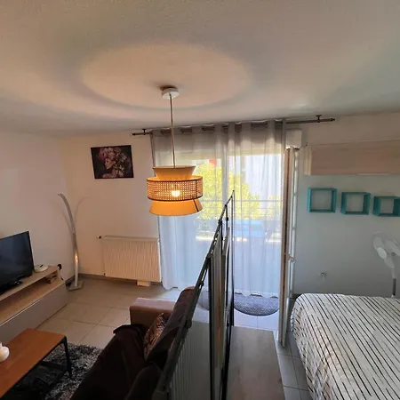 דירה Grand Studio, Coin Nuit Separe, Terrasse Et Garage Privatif